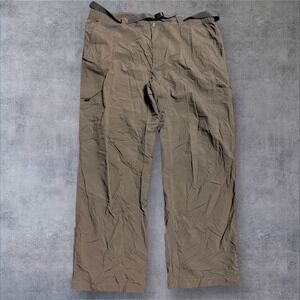 Columbia Hiking Pants Mens 42x30 Brown Cargo Omni Shade Nylon Outdoor Gorpcore